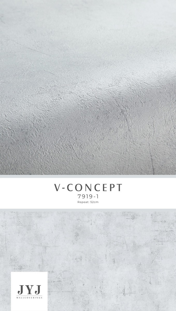 Giấy dán tường giả bê tông màu sáng 7919-1